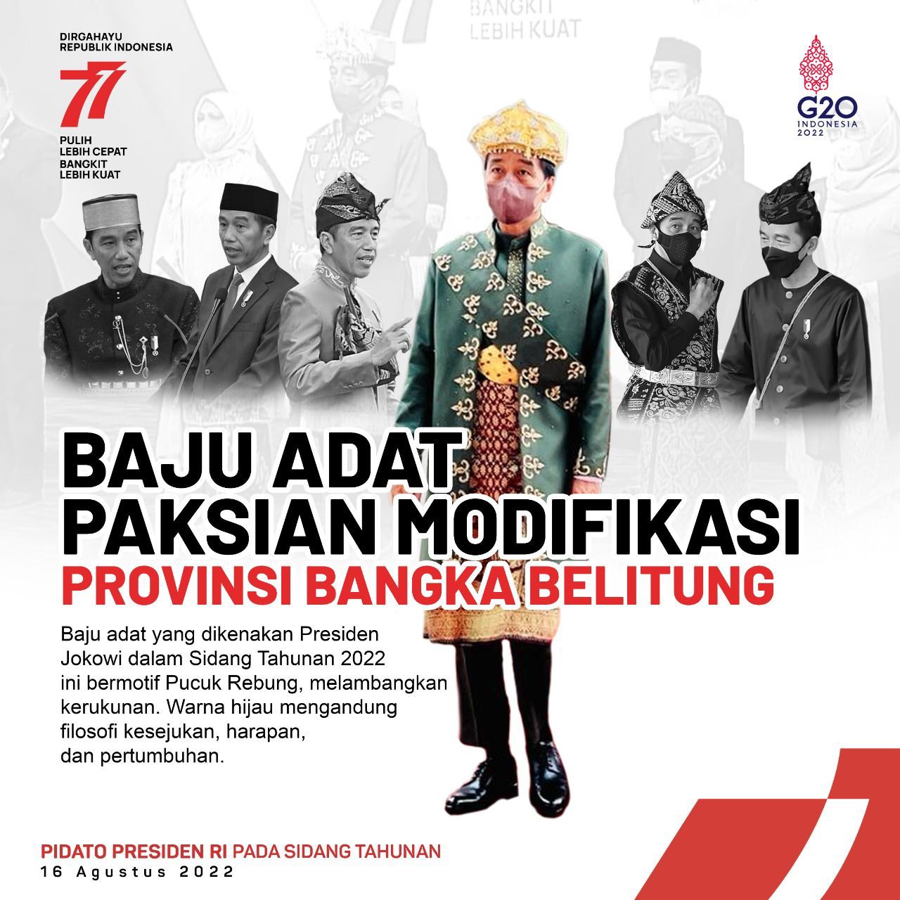 Pidato Presiden RI Pada Sidang Tahunan MPR Ri Dan Sidang Bersama DPR RI Dan DPD RI Dalam Rangka HUT Ke-77 Proklamasi Kemerdekaan Republik Indonesia Tahun 2022